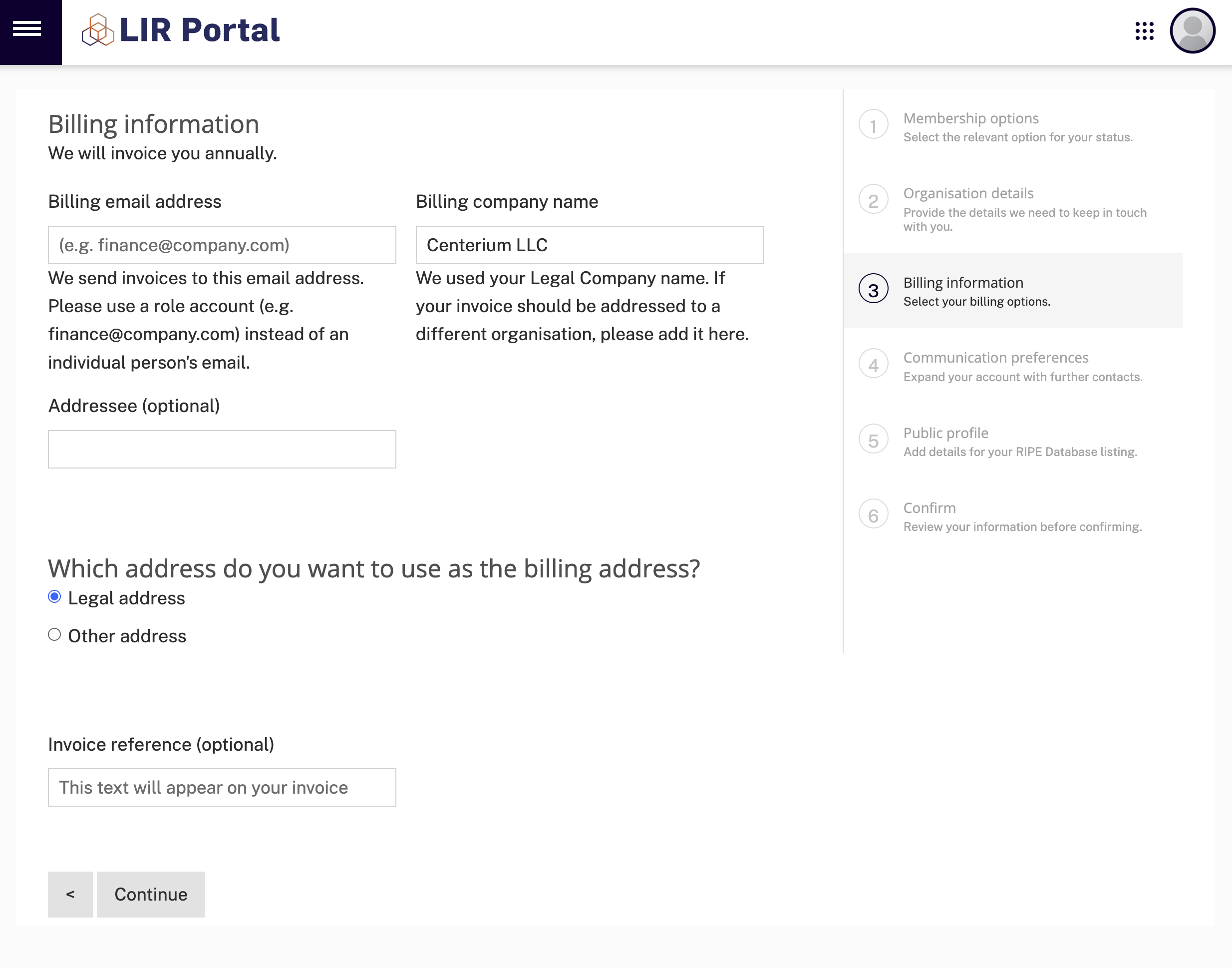 How to create RIPE Membership Step 6